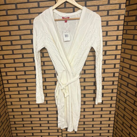 Guess Aria White Cable-Knit Dress Size Small - Picture 2 of 12
